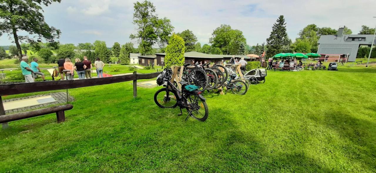 "Sporthuetten Nassau" Ihr Zentrales Domizil An Der Blockline Rechenberg-Bienenmuhle Bagian luar foto