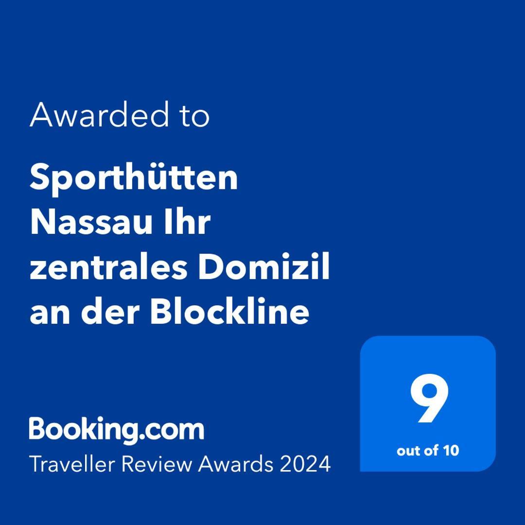 "Sporthuetten Nassau" Ihr Zentrales Domizil An Der Blockline Rechenberg-Bienenmuhle Bagian luar foto